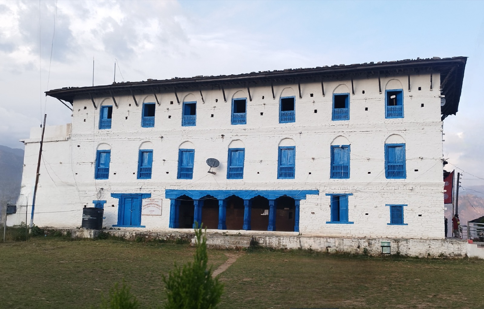 Jajarkot Durbar, an old palace building in Jajarkot, Nepal