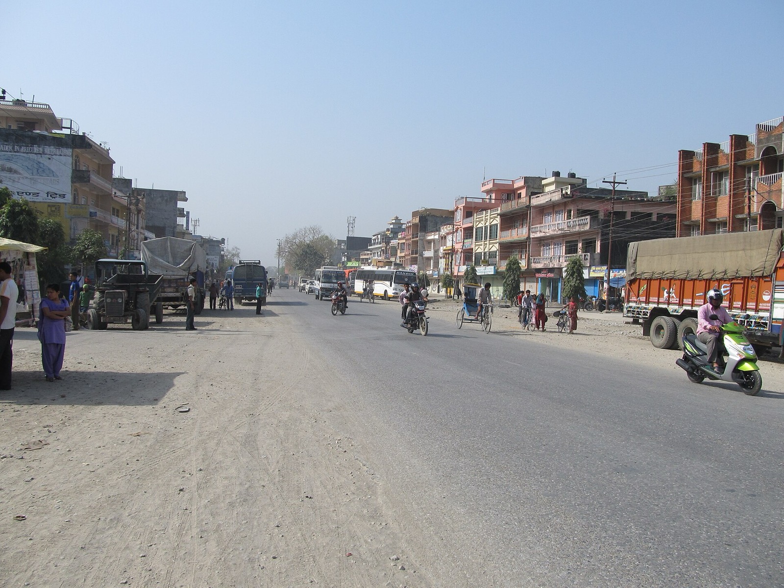 Mahendra Highway passing through Butwal